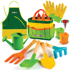 Play22 kids gardening tool set 12pcs shovel helps small hands explore gardening safely.