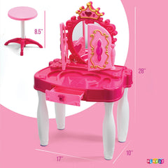 Play22 makeup brushes and lip colors invite creative role-play.