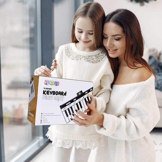 Play22 kids piano play mat demo and recording mode for creative practice.