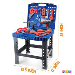 Play22 Kids Tool Set Bench 76 Pc screws and nuts for assembly