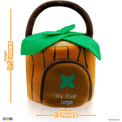 Play22 monkey plush with jungle carrier inspires curious exploration