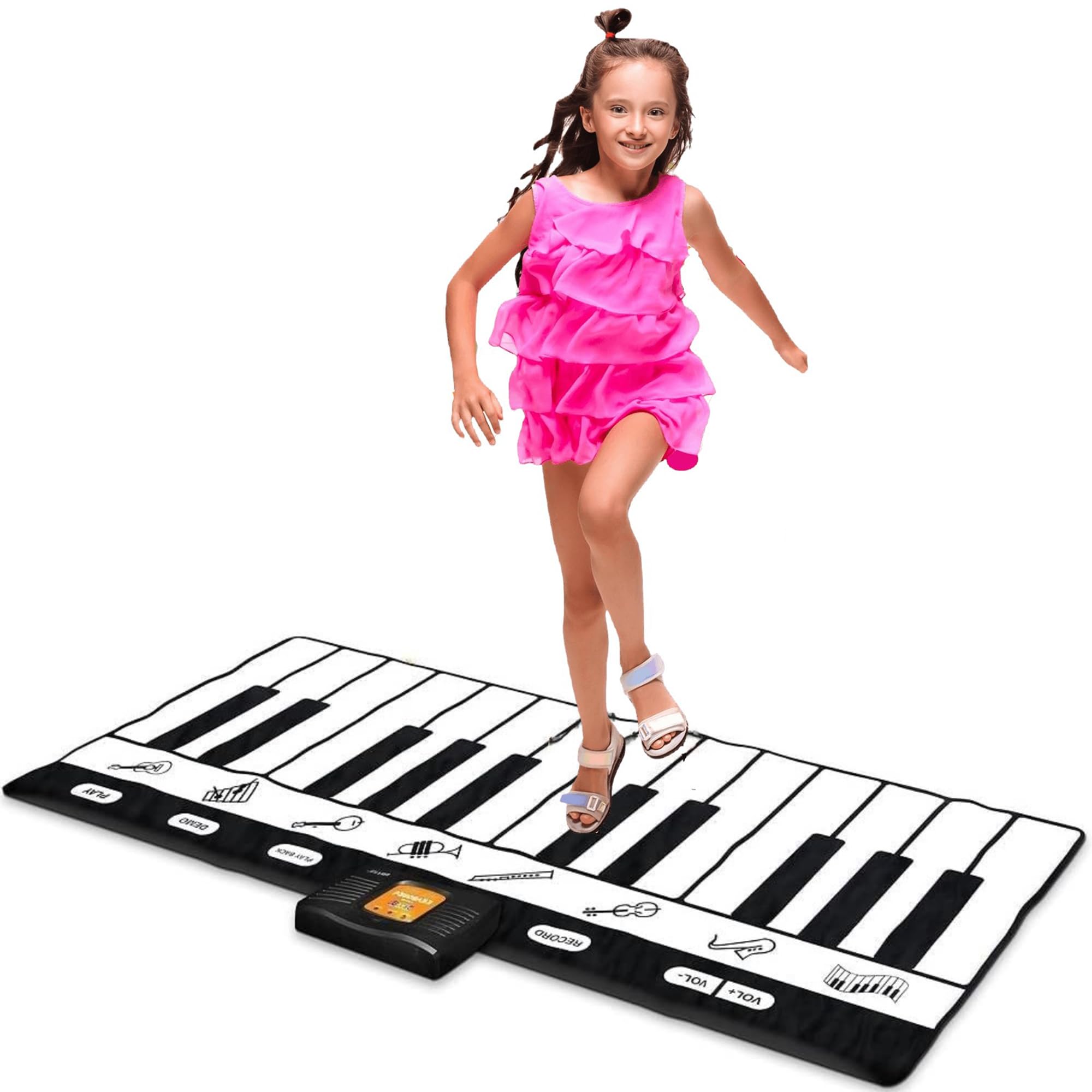 Play22 battery-powered mat requires 4 AA batteries (not included).