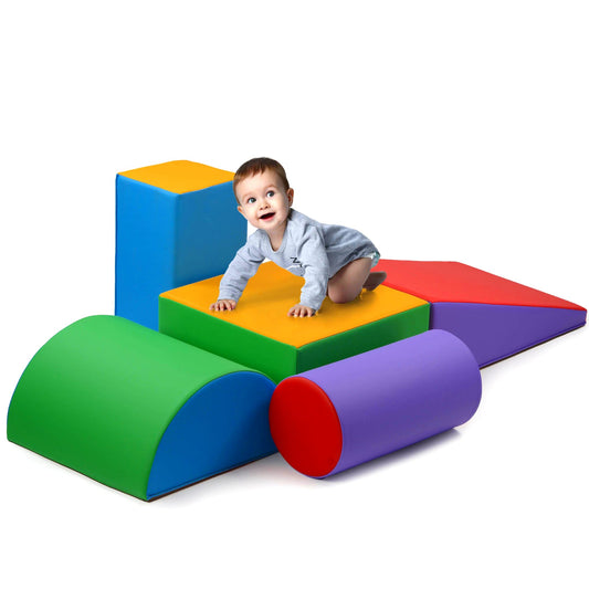 Play22 soft climbing cylinder block promotes safe indoor play and balance development.