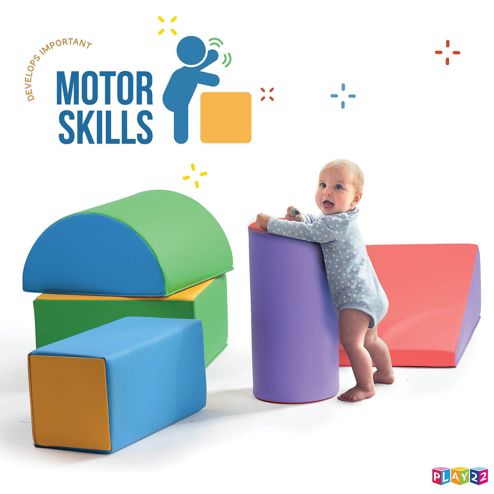 Play22 soft climbing rectangle block adds sturdy edges for climbing practice.