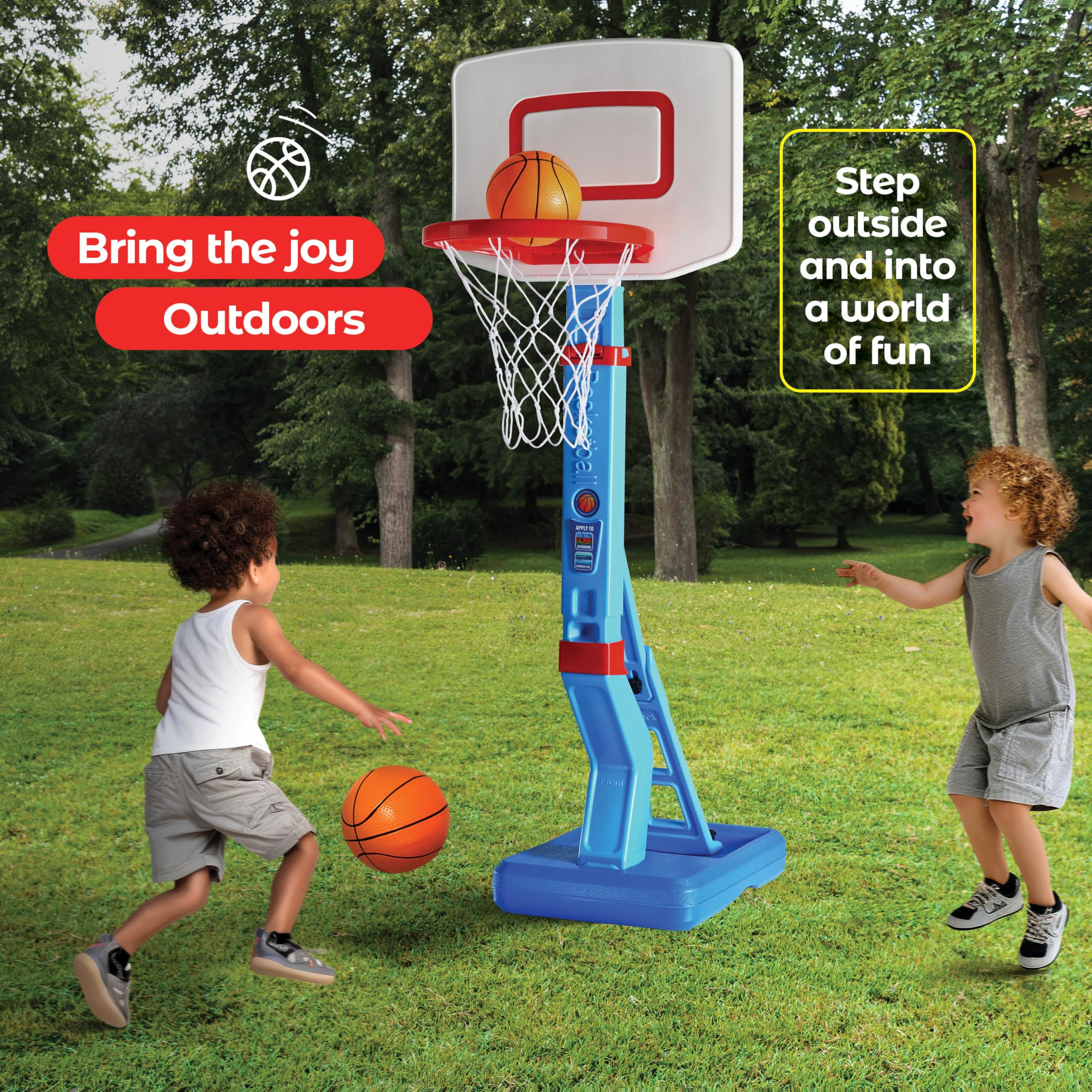 Play22 Sturdy Base filled with sand or water ensures stability during play.