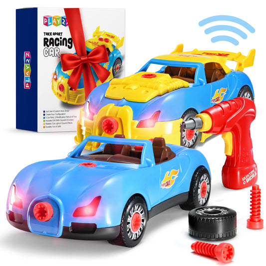 Play22 take apart racing car set for hands-on building fun