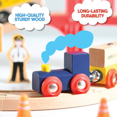 Play22 safe wood construction provides sturdy, kid-friendly surfaces and smooth edges.