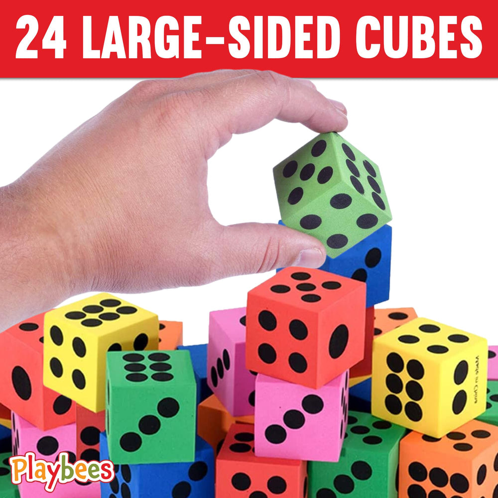 Playbees classroom dice support interactive learning with easy-to-grip design.