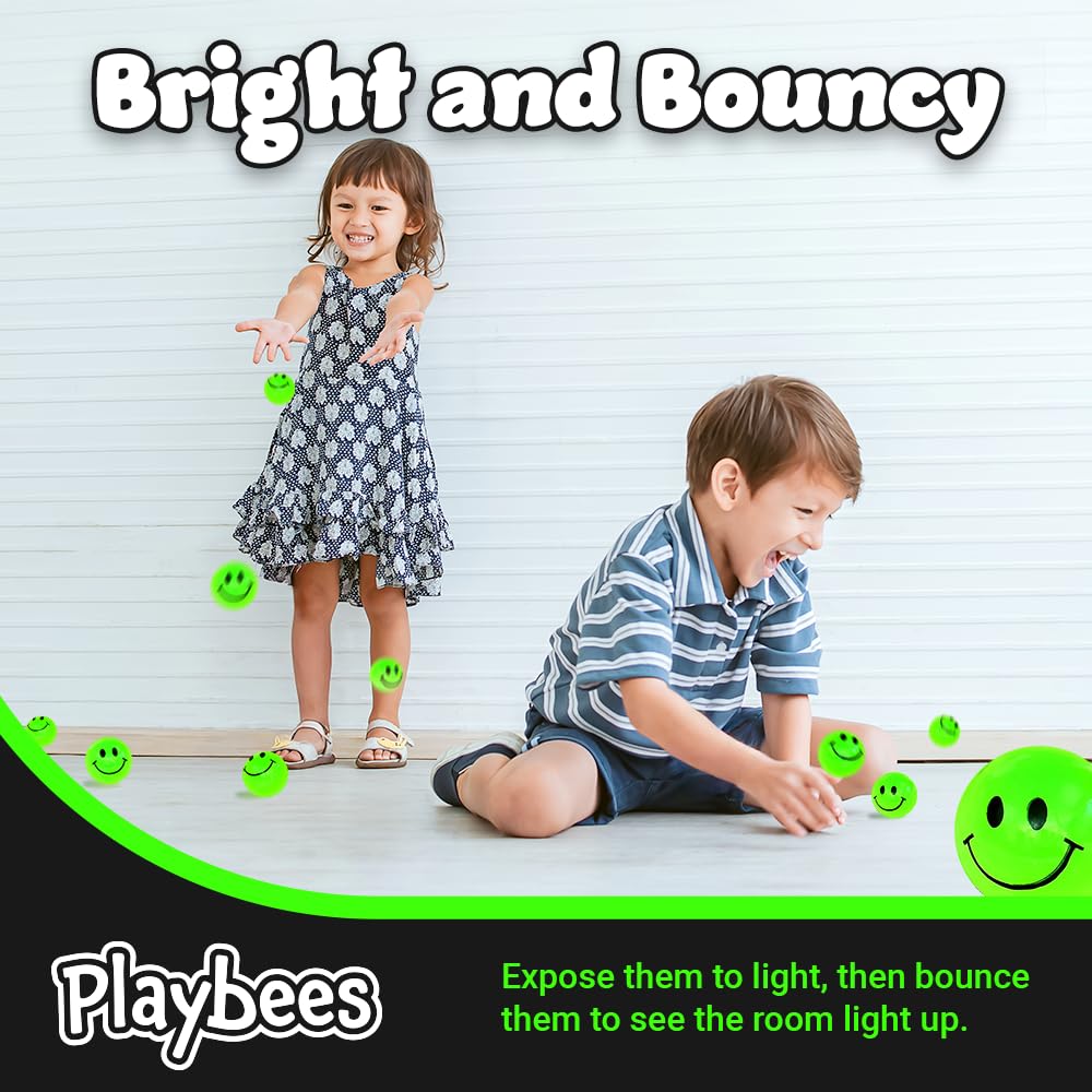 Playbees durable glow ball built to last through repetitive bouncing.
