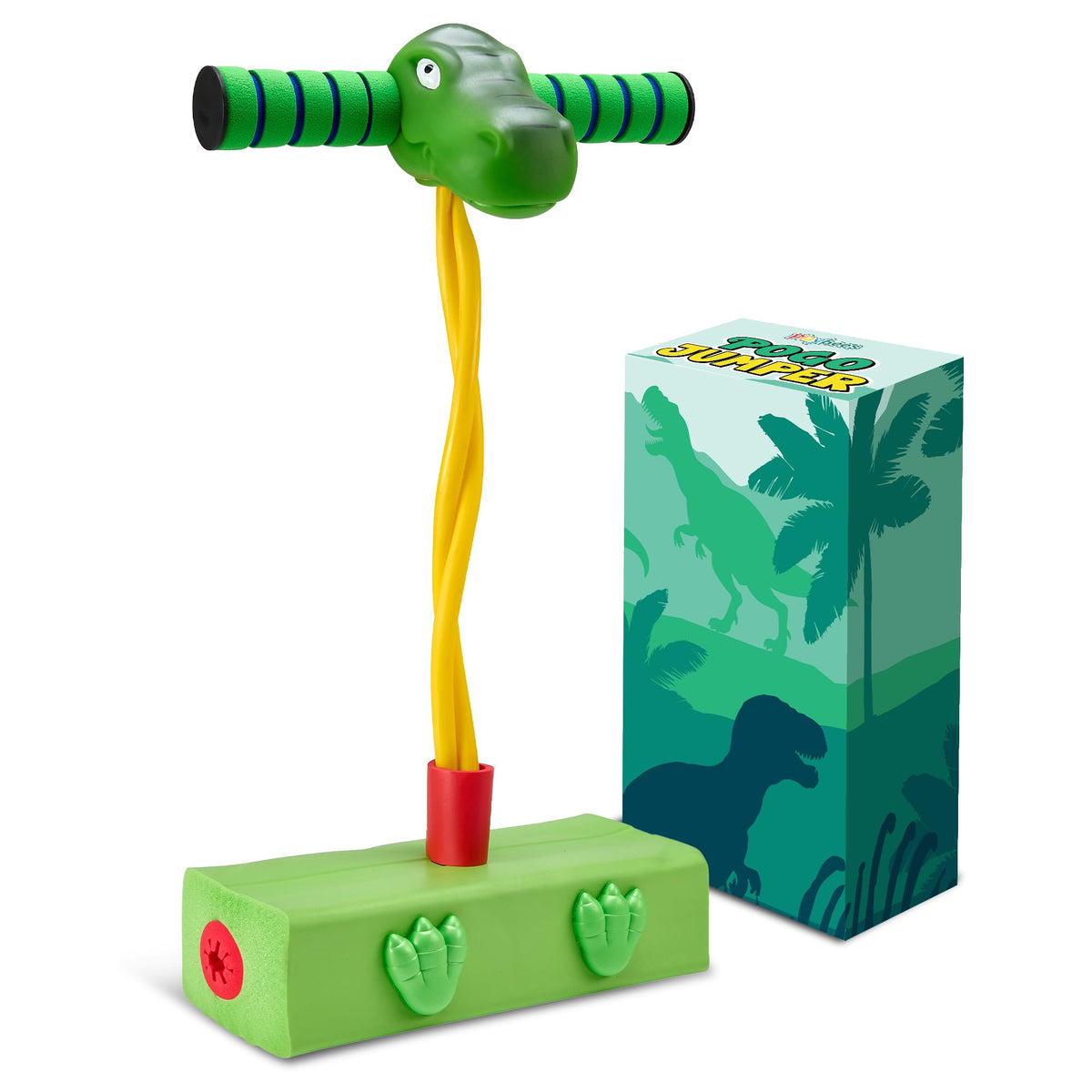 Playbees Foam Pogo Stick dinosaur head for soft indoor play and safety