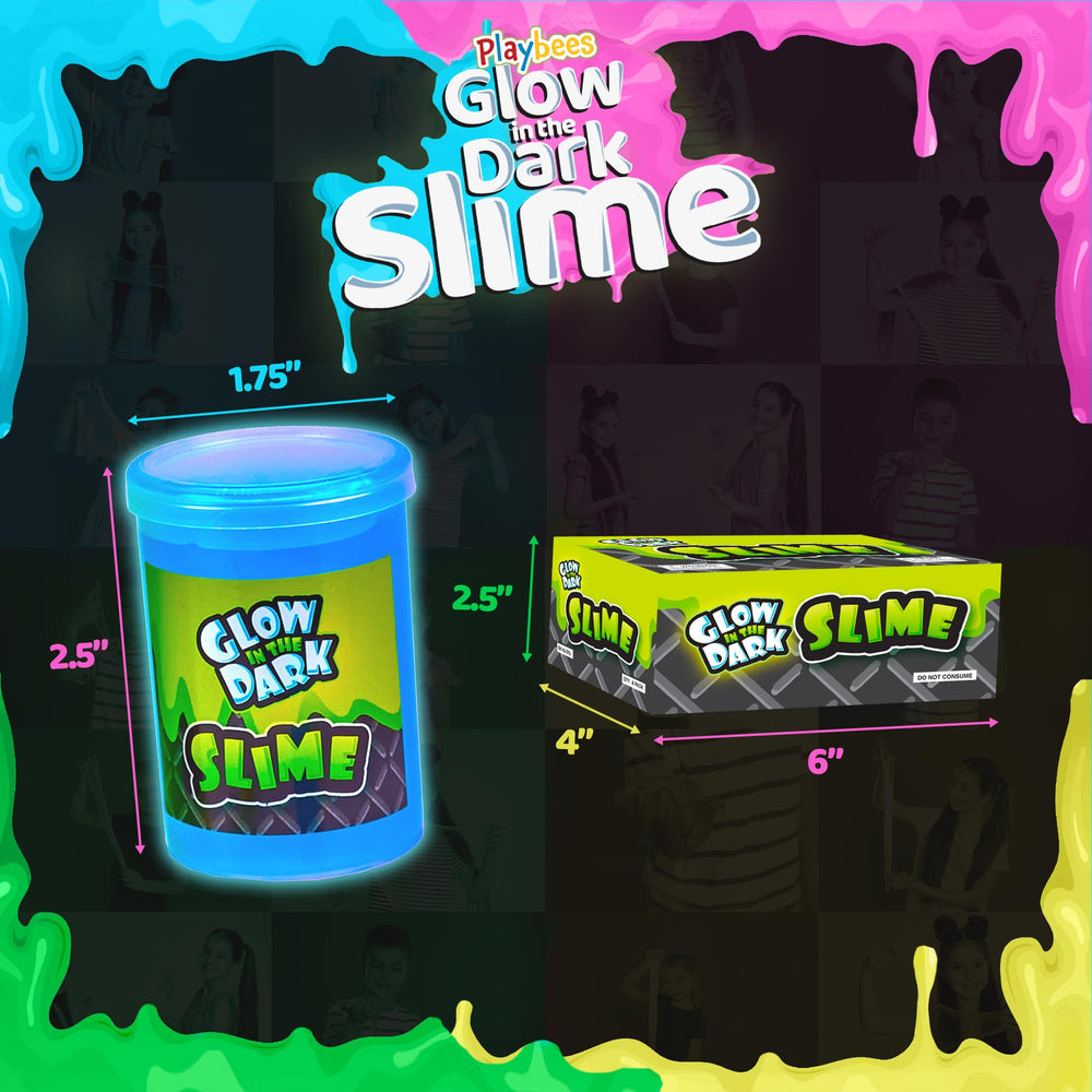 Playbees glow-dark slime kids playing emphasizes tactile exploration and cooperative play.