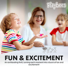 Playbees group play outdoors featuring the jacks set