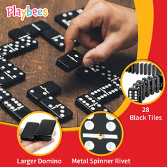 Playbees Jumbo Dominoes travel-friendly case makes on-the-go gaming simple
