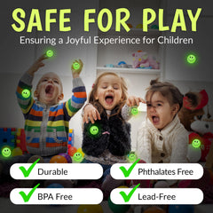 Playbees non-toxic rubber bouncy ball ensures safe play for all ages.