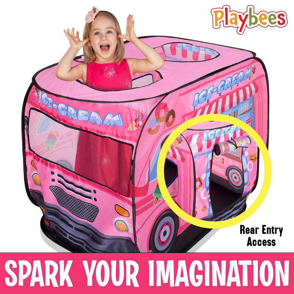 Playbees Pop Up Tent with carry bag for simple transport and storage