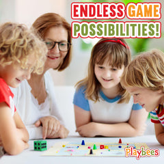Playbees soft, durable foam dice ensure safe, long-lasting play.