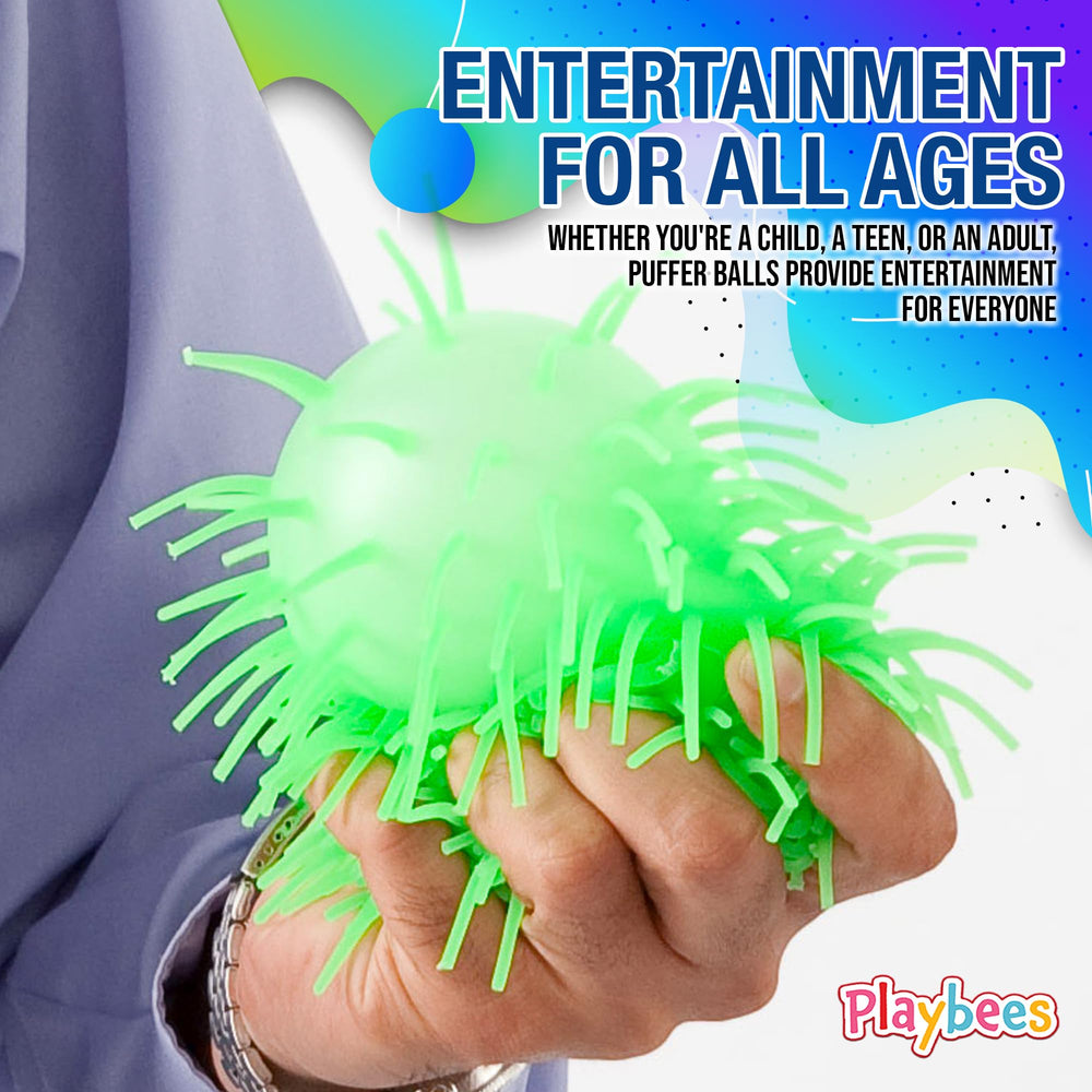 Playbees soft spiky puffer ball made with safe materials for children.