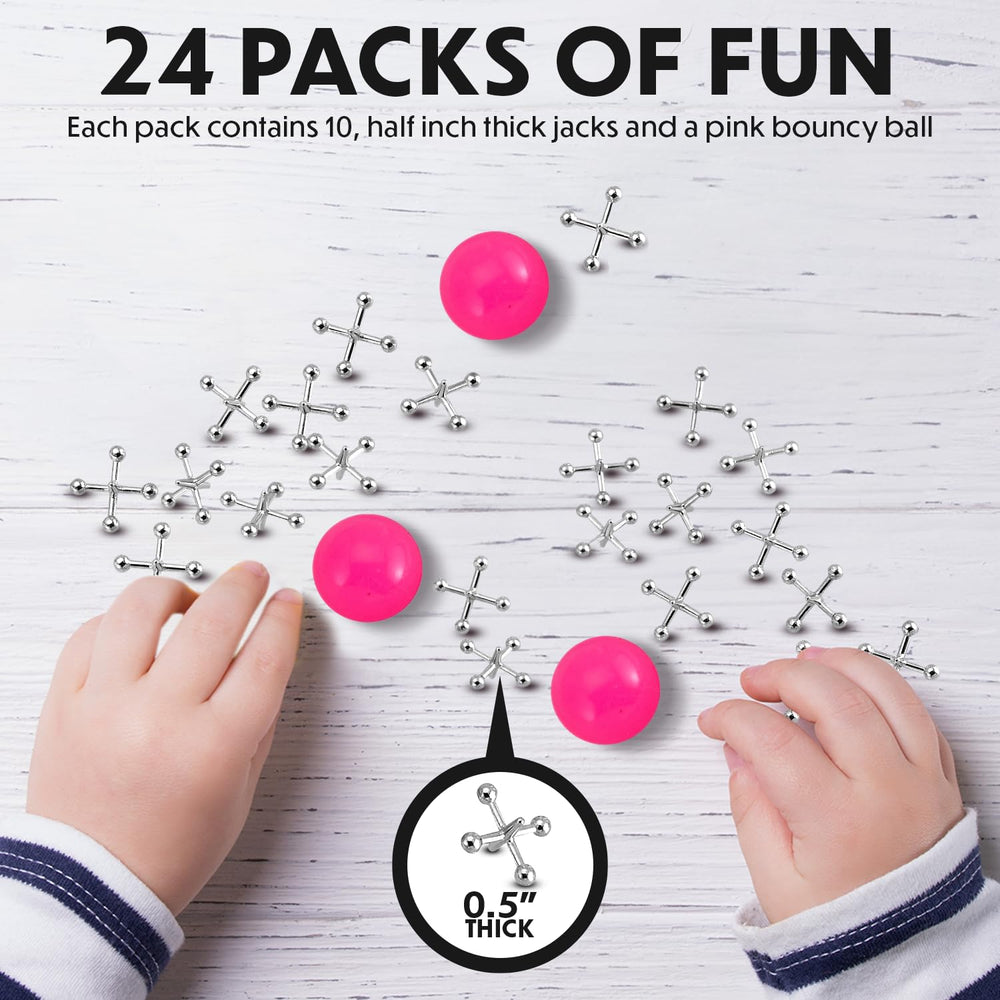 Playbees spinner-shaped jacks close-up highlighting durable metal design