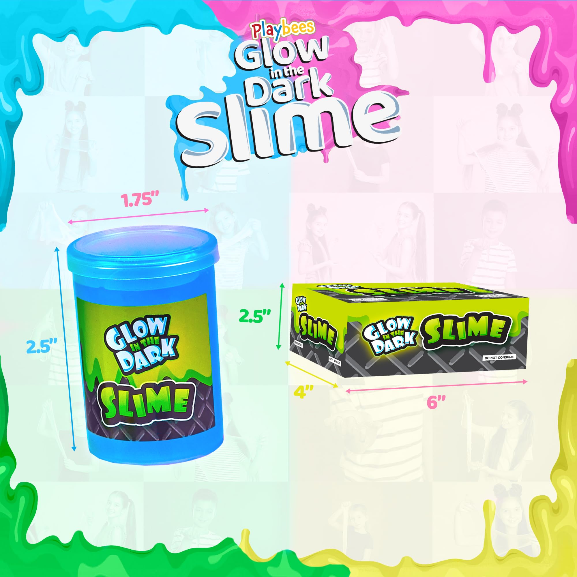 Playbees stretchy gooey slime for age-appropriate, sensory fun