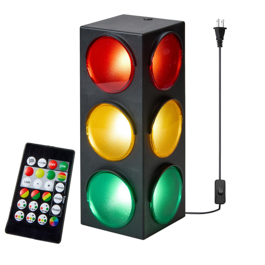 Playbees traffic light lamp, 12.25 inch, brightens any desk with vivid colors