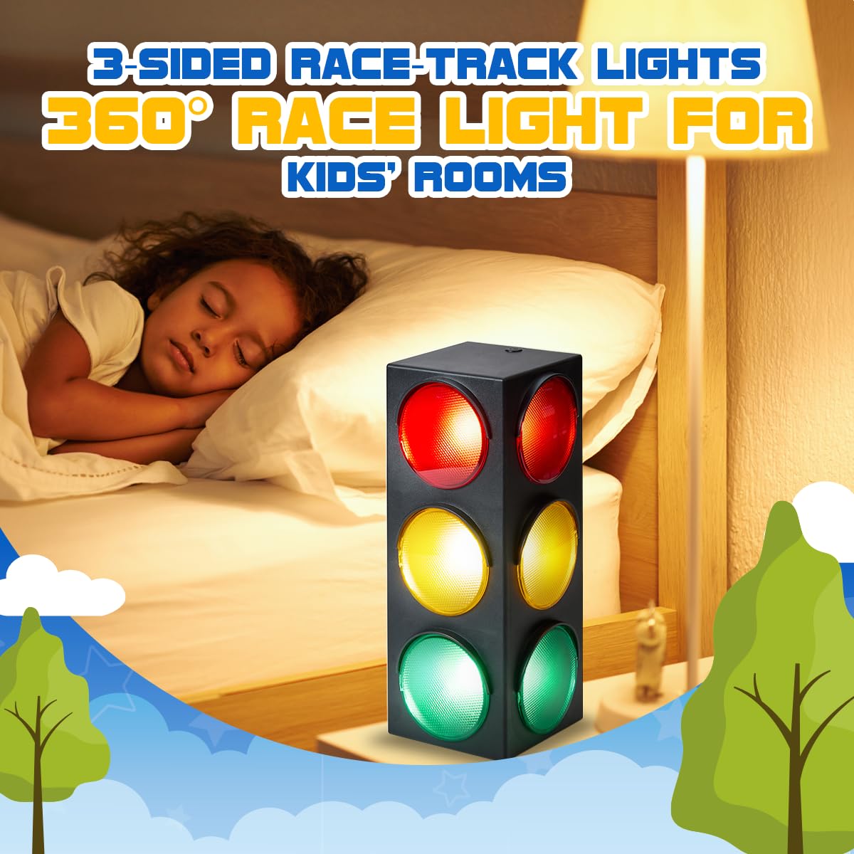 USB power cord provides continuous illumination for extended use
