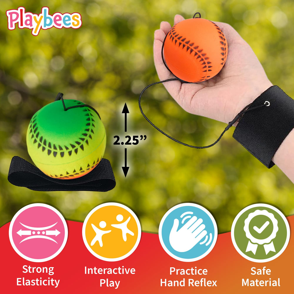 Playbees Neon reactive balls ideal for outdoor play in parks and yards