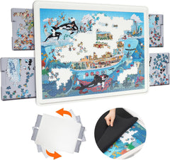 Playboda 1500-piece puzzle board with expansive workspace for sorting