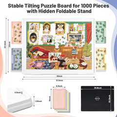 Playboda protective mat shields puzzle area from dust and bumps