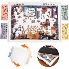 Playboda puzzle board top view shows a spacious 30x22 inch surface ideal for large puzzles