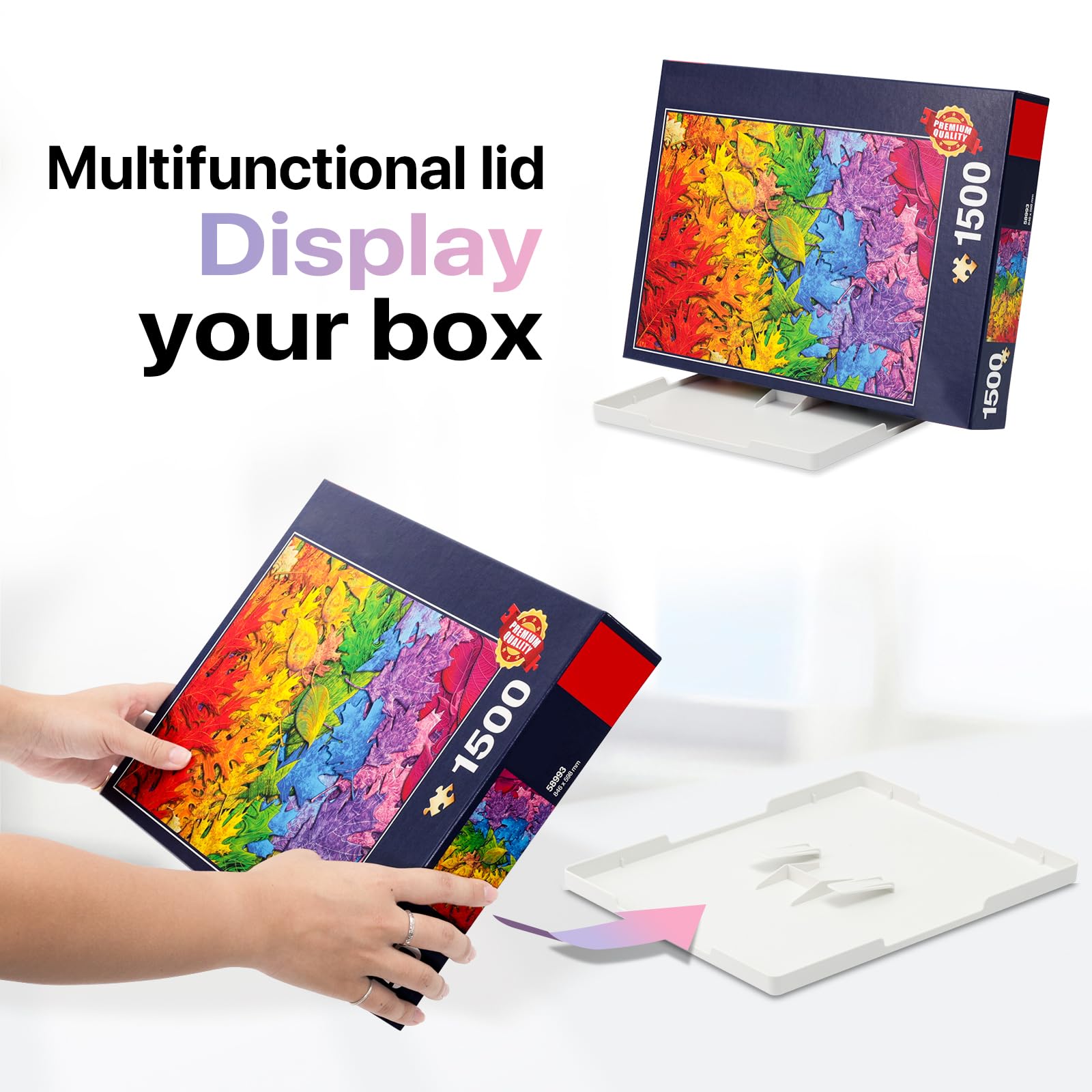 Playboda stackable puzzle trays with easy grip for simple sorting