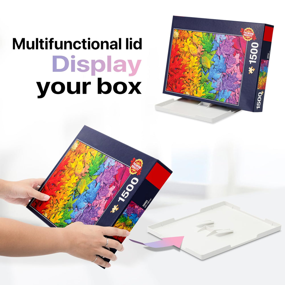 Playboda stackable puzzle trays with easy grip for simple sorting