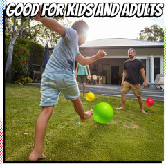PlayBolt 10-inch green kickball for rough play on multiple surfaces
