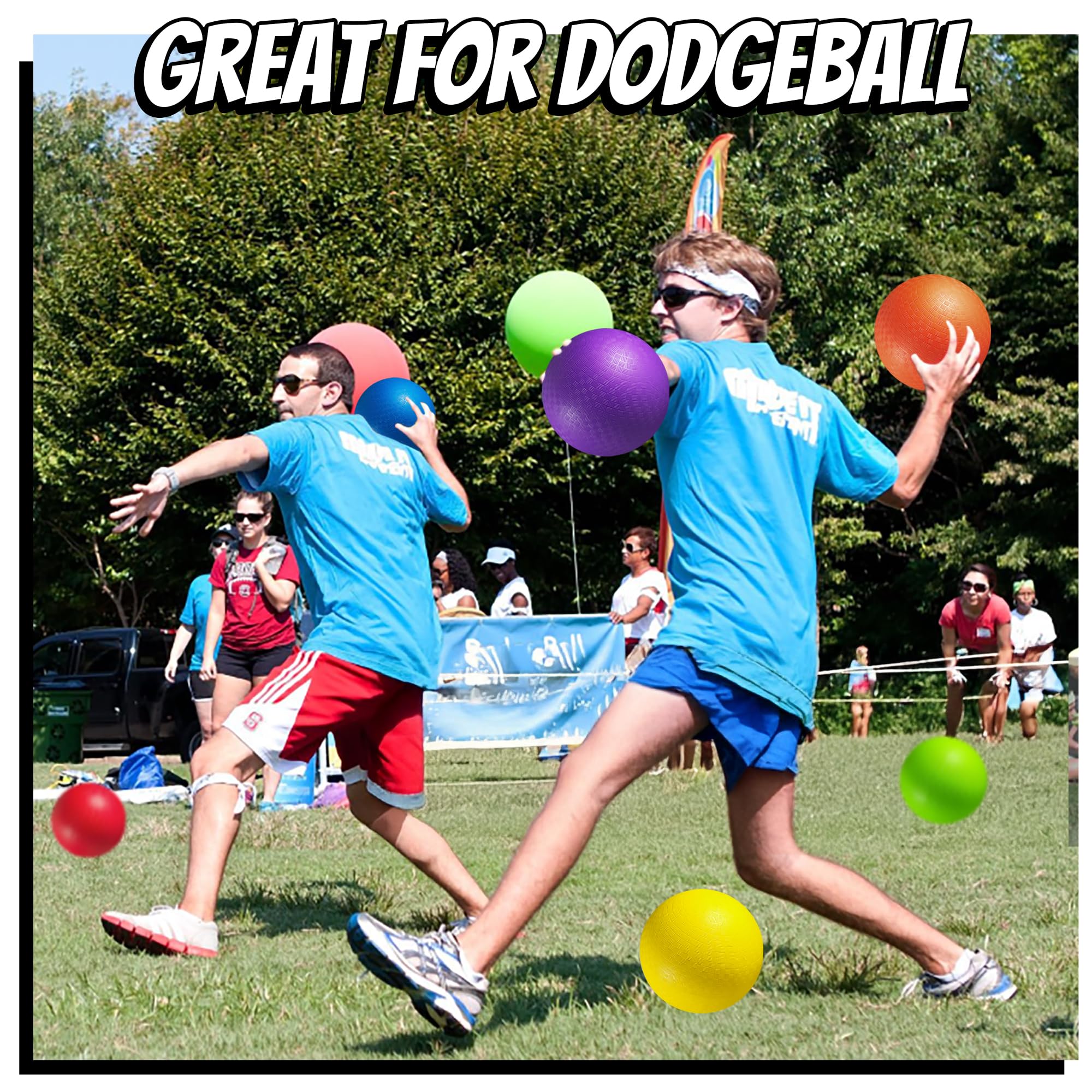 PlayBolt 10-inch purple kickball, individually wrapped for storage