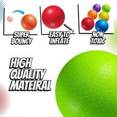 PlayBolt 5-inch dodgeball orange, perfect for indoor gym or backyard play.