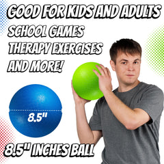 PlayBolt 8.5-inch red playground ball great for four-square and hands-on play.