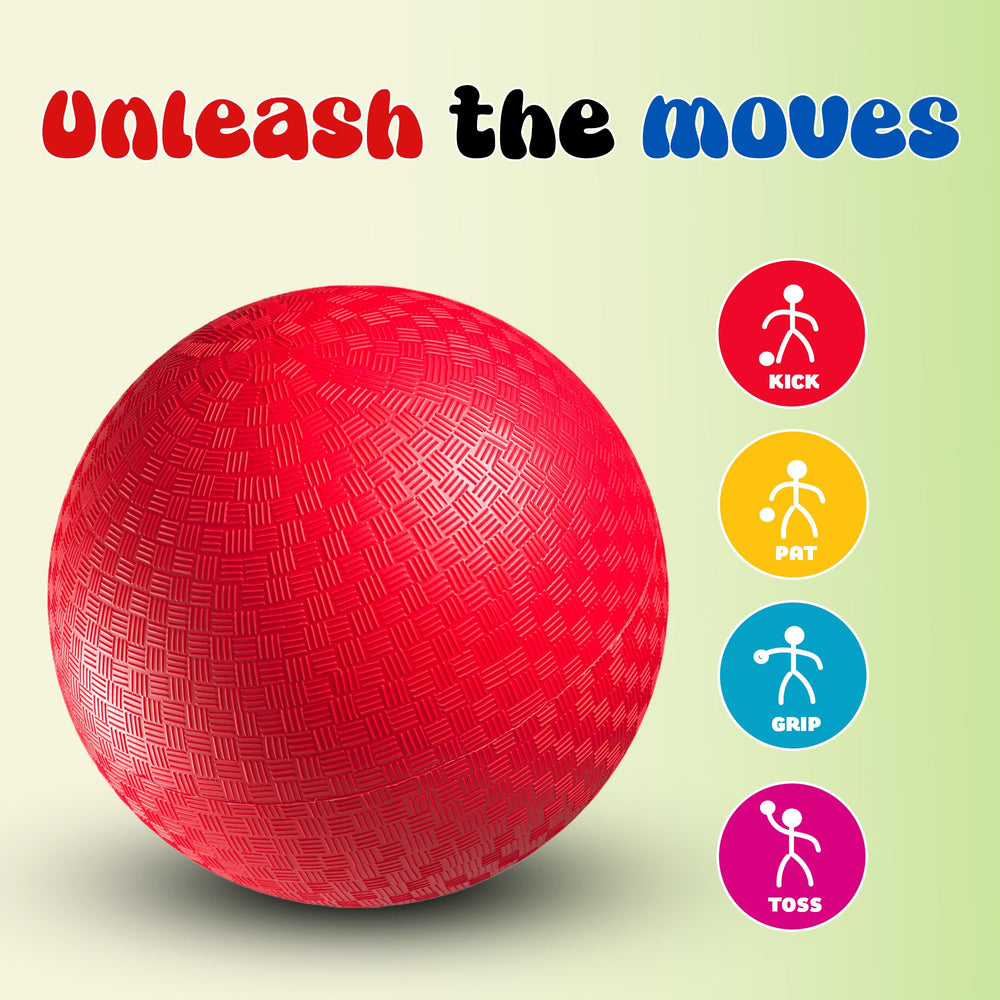 High visibility red and blue colors on PlayBolt balls for easy tracking