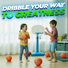 PlayBolt mini basketball texture and grip for confident handling.