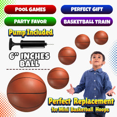 PlayBolt mini balls float in water for pool basketball and pool parties.
