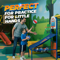 PlayBolt pump with needle enables quick inflation for ready-to-play sessions.