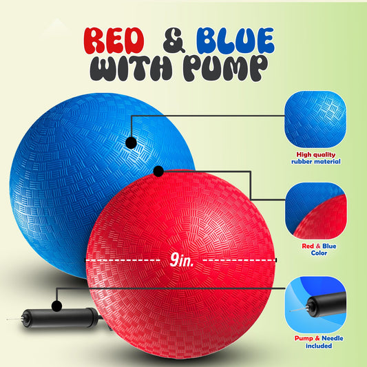 PlayBolt kickball pump included for quick inflation before games