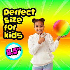 PlayBolt Rainbow Playground Ball bright colors boost visibility during games