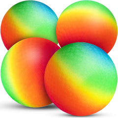 PlayBolt Rainbow Playground Ball four-square play scenario