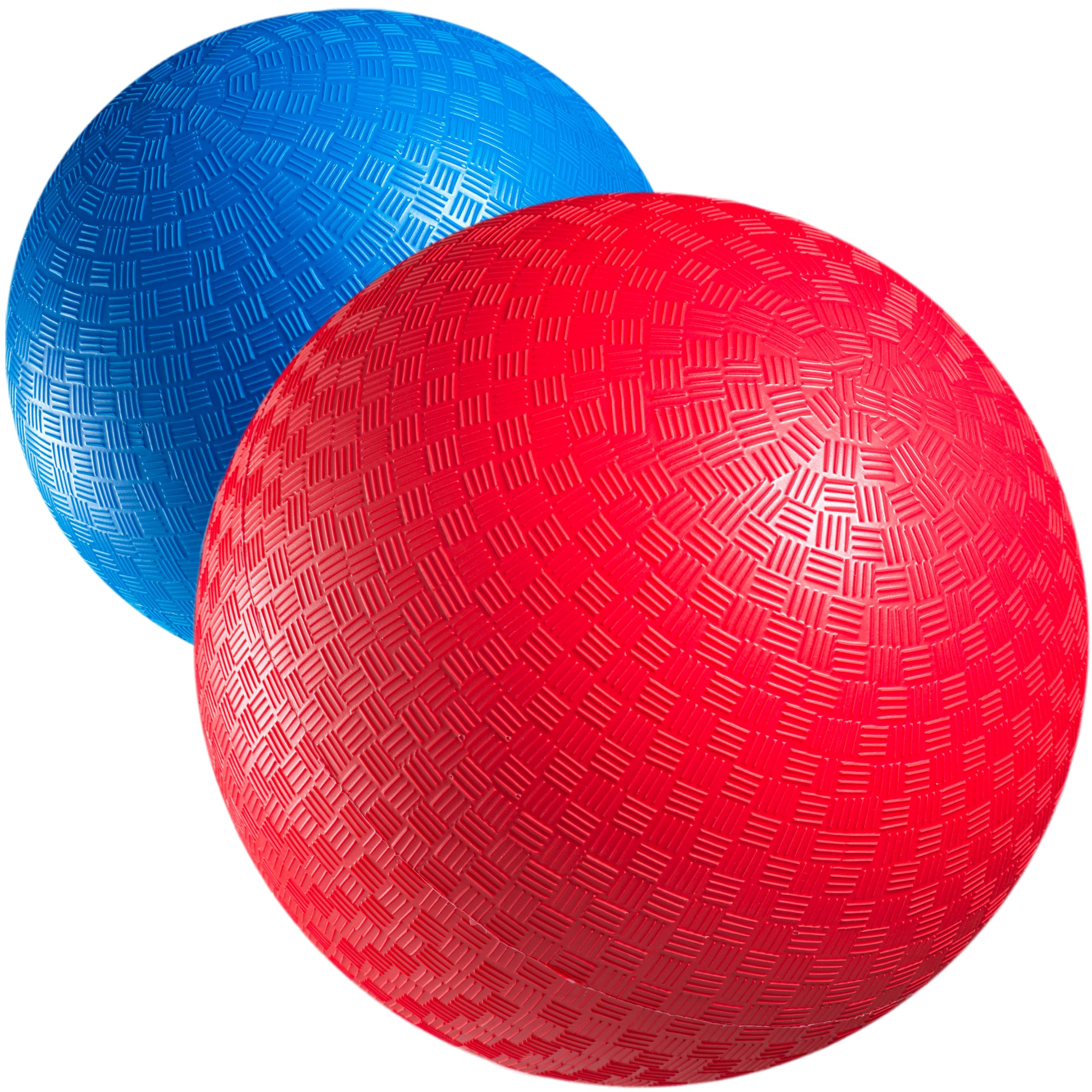 PlayBolt red and blue 9-inch kickball pair for versatile backyard and gym play
