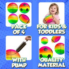 PlayBolt rainbow football with small size to help early aim and control.
