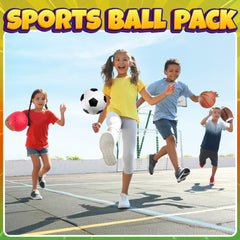 PlayBolt 4-pack of kids balls for family play and learning