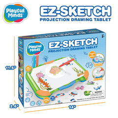 Playful Minds EZ Sketch 24-piece set with traceable drawings for creative practice.