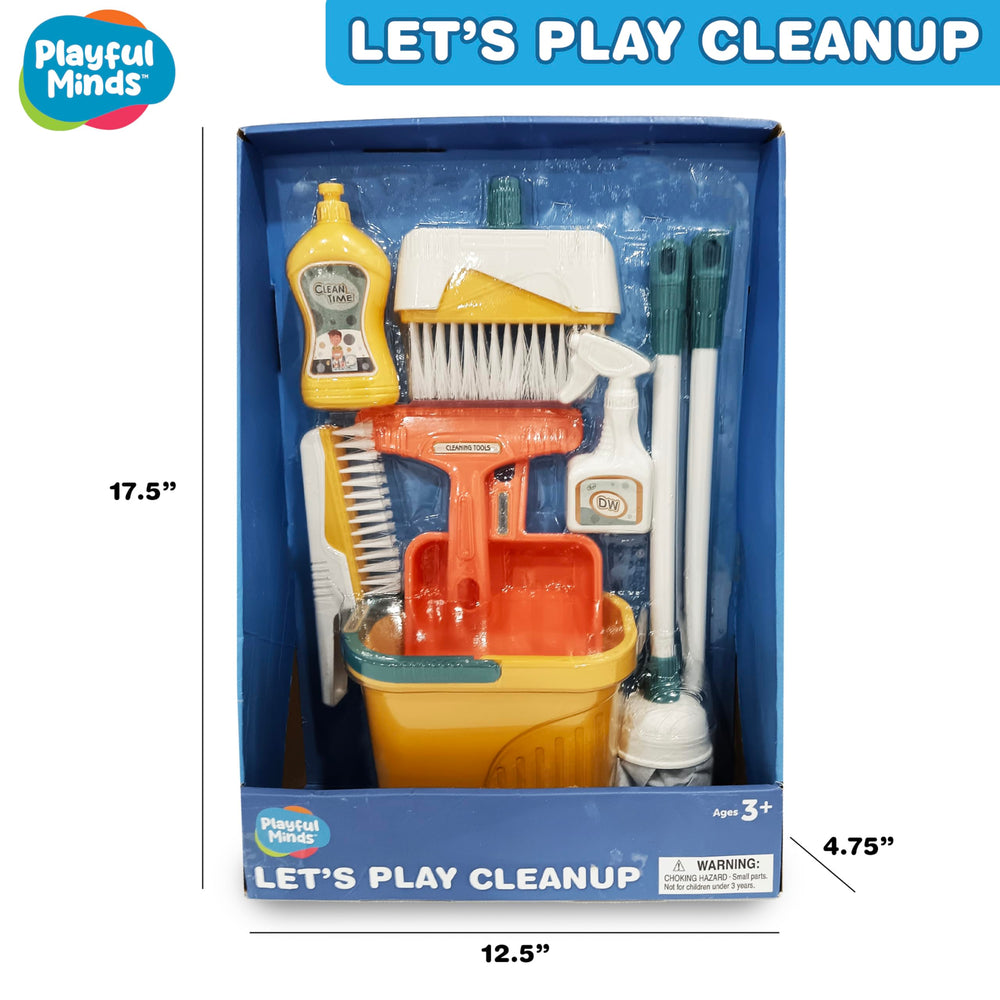 Playful Minds cleaning playset pail: sturdy prop for sorting, pouring, and role-play.
