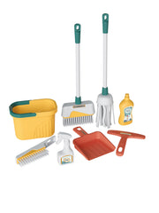 Playful Minds cleaning playset squeegee: promotes hand-eye coordination during imaginative window cleaning.