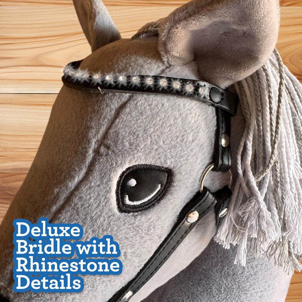 Playful Minds hobby horse with detachable stick for easy storage