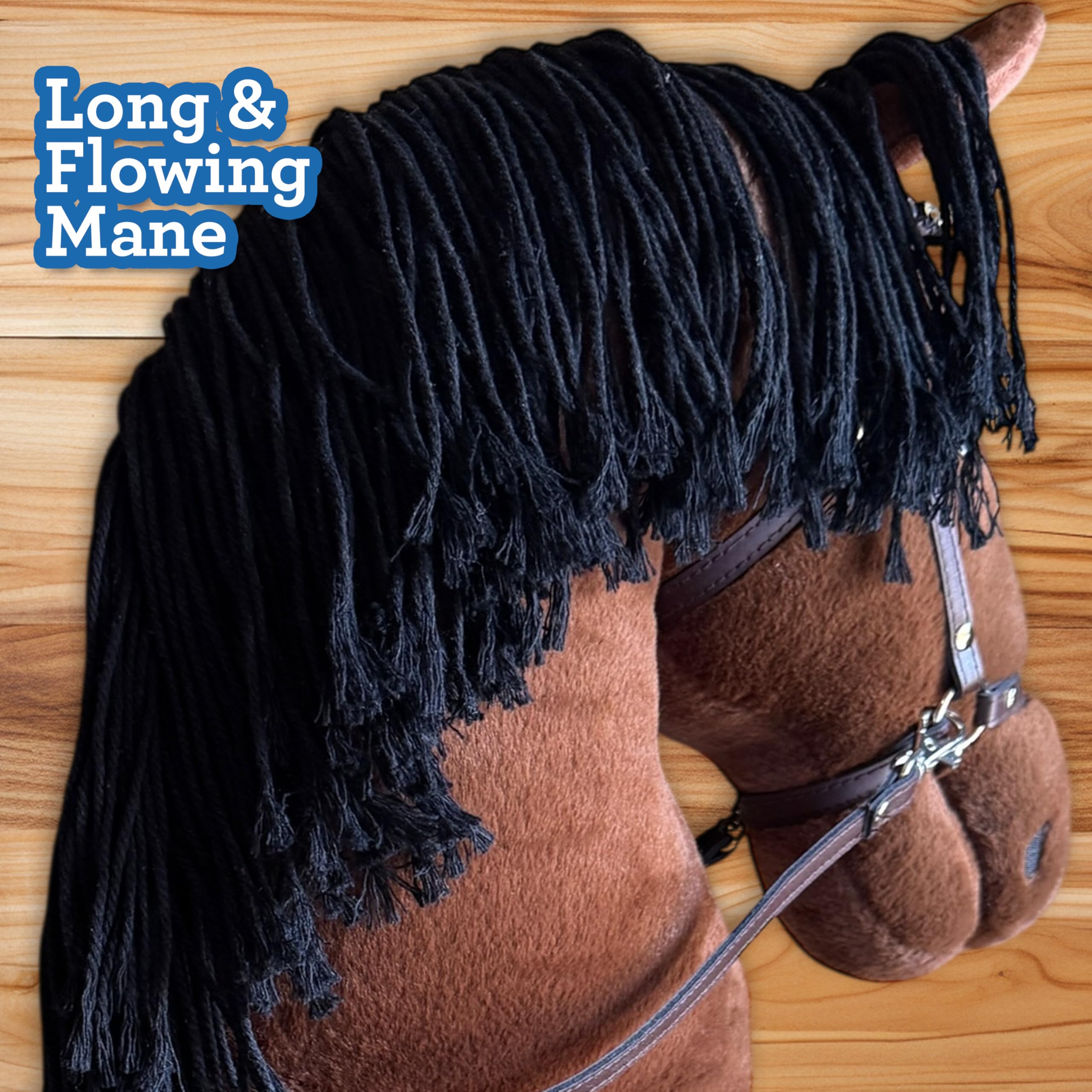 Playful Minds long mane adds realism and styling fun.
